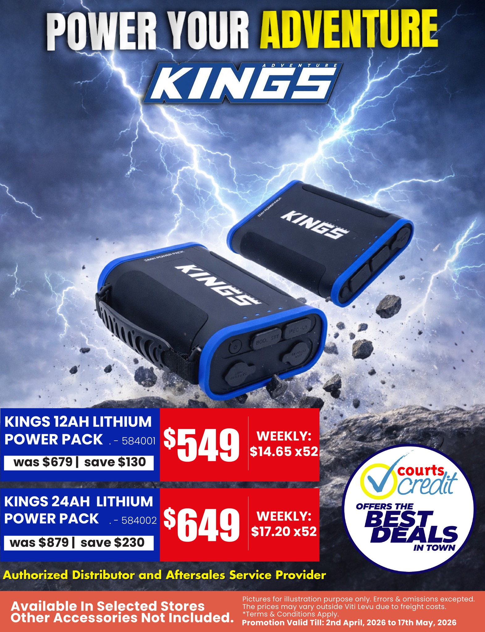 KINGS Lithium Power Packs