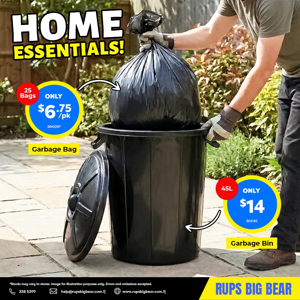 Home Essentials: Garbage Bin & Bags - Page 1