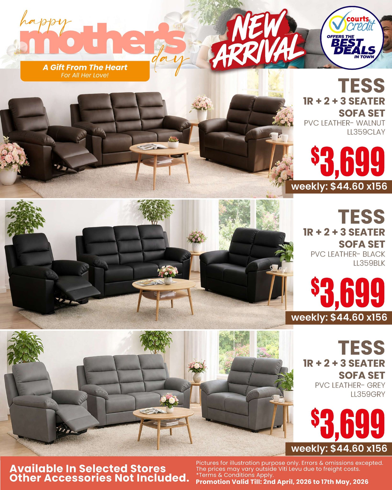 Tess Sofa Set – Mother's Day