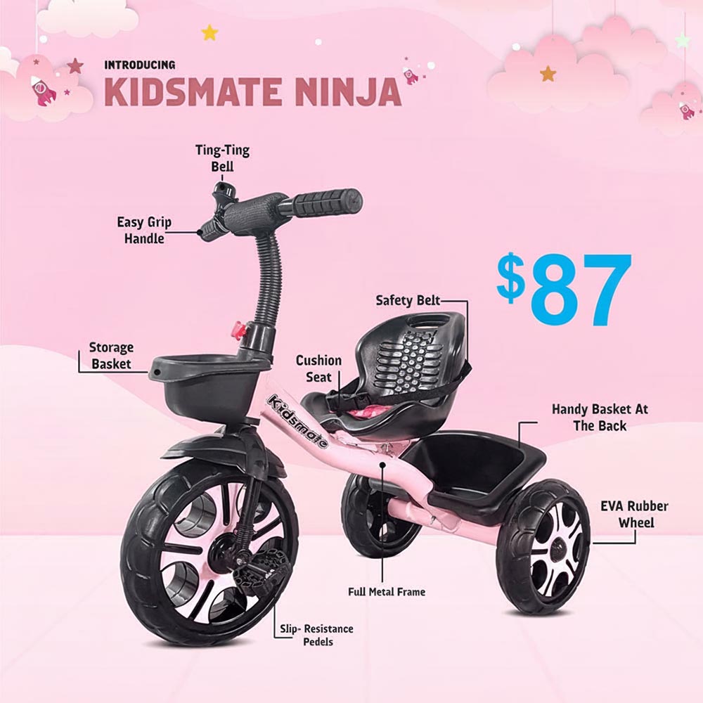 KidsMate Ninja Tricycle