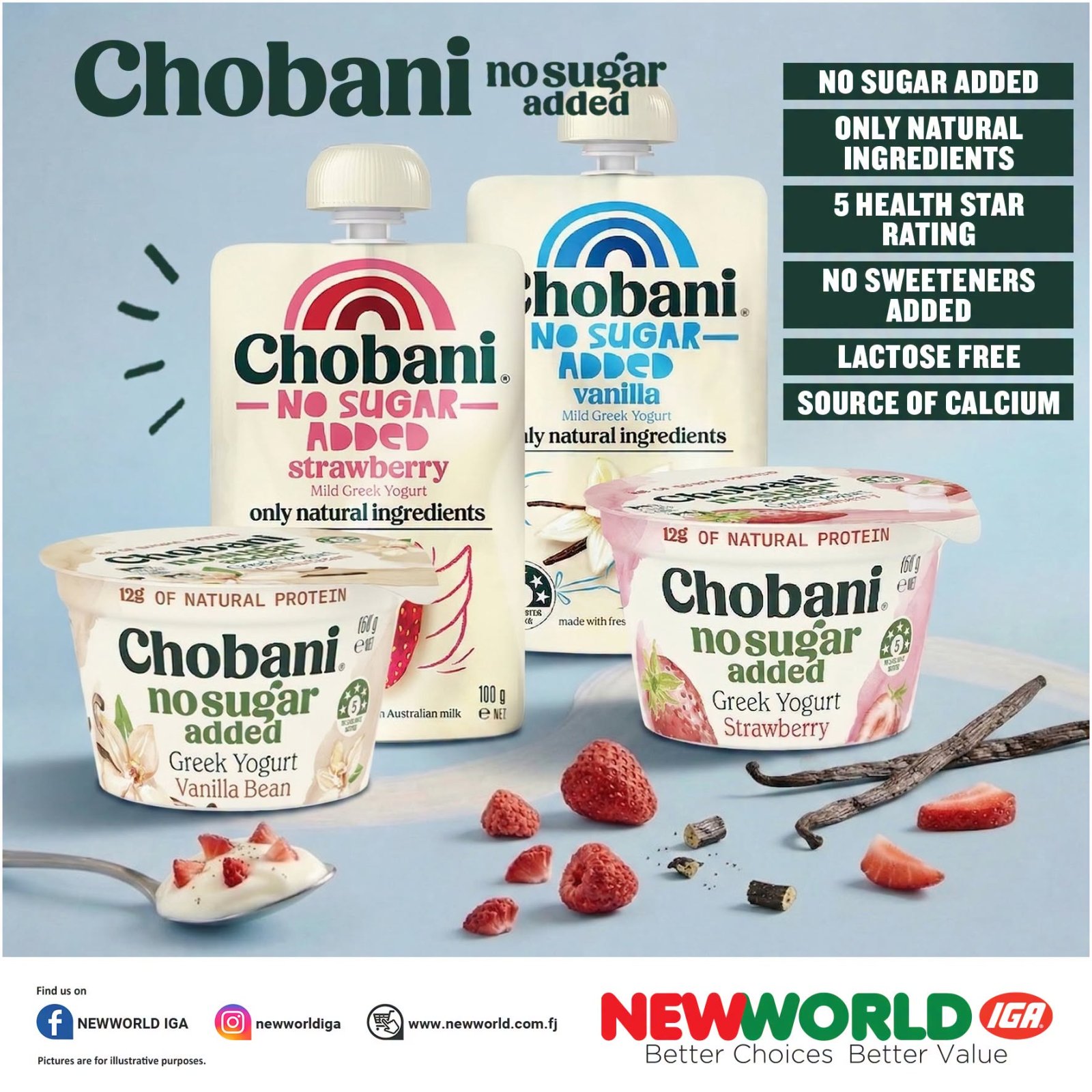 Chobani No Sugar Added Greek Yogurt