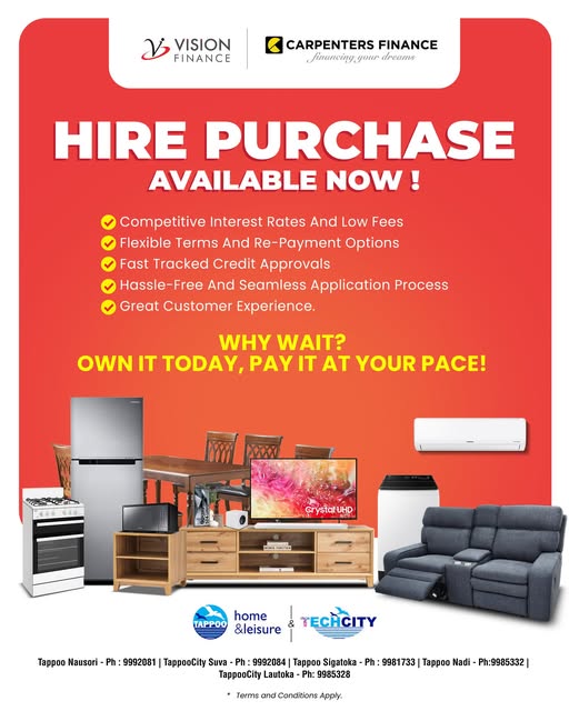 Hire Purchase Available Now
